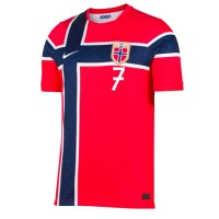 Nórsko Alexander Sorloth #7 Domáci futbalový dres MS 2026 Krátky Rukáv